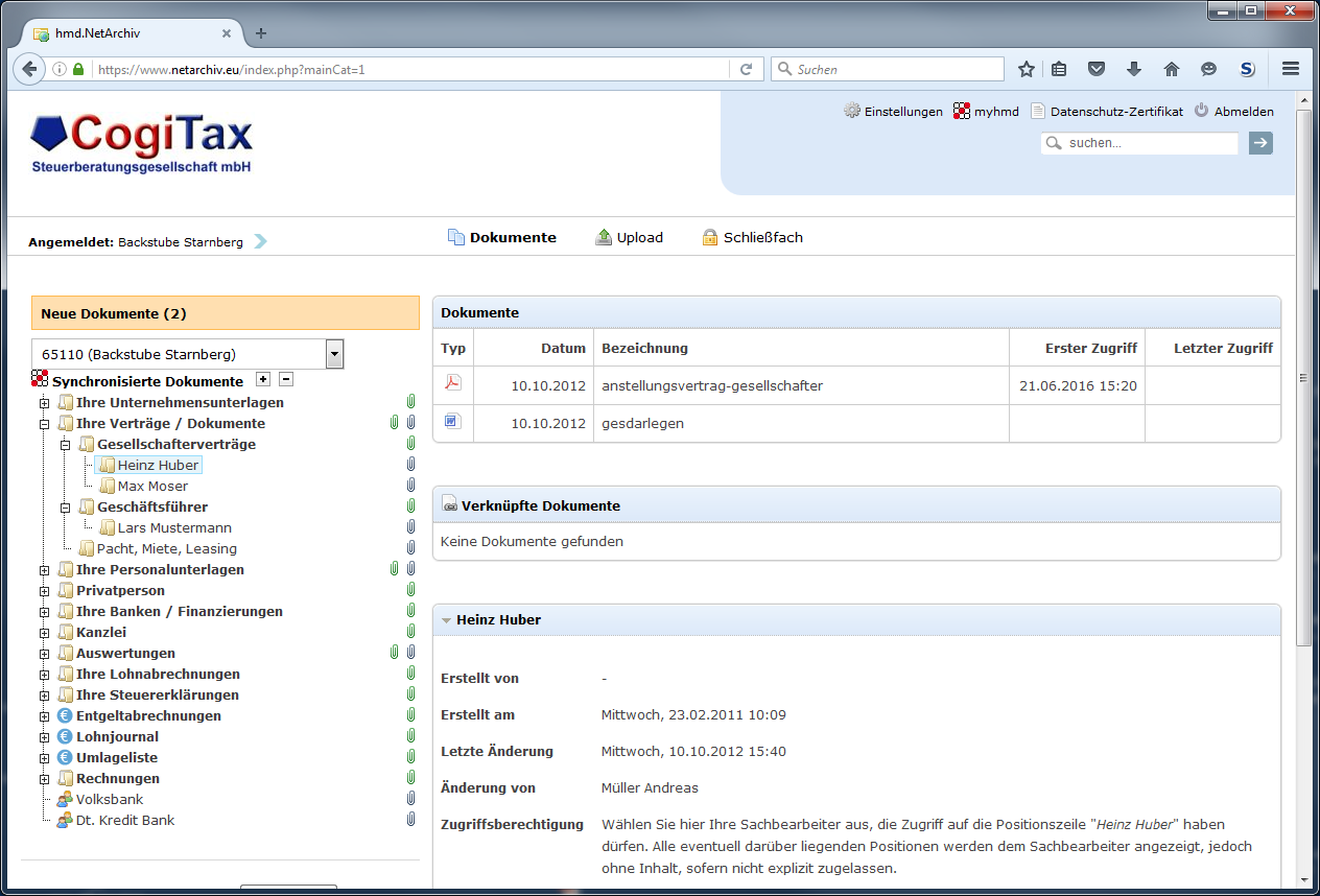 Cloudl�sungen f�r Steuerberater - Mandantenl�sungen - Rechnungswesen - Netarchiv - �bersicht