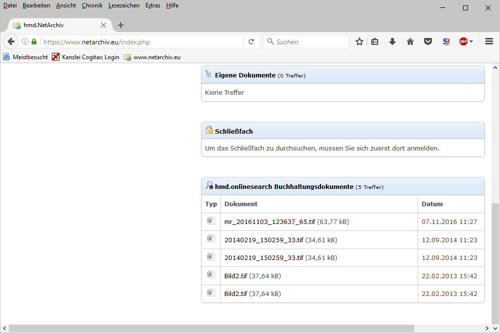 Cloudl�sungen f�r Steuerberater - Mandantenl�sungen - Rechnungswesen - Volltextsuche - Suchergebnisse - Netarchiv