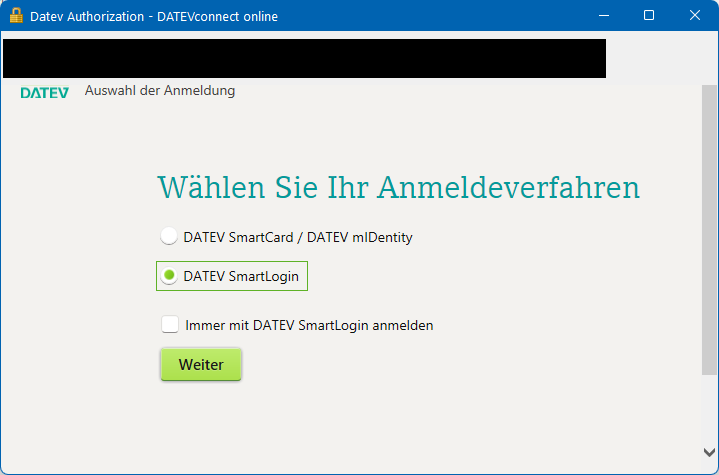Cloudl�sungen f�r Steuerberater - Mandantenl�sungen - Rechnungswesen - Belegtransfer - Datev Authentifizierung