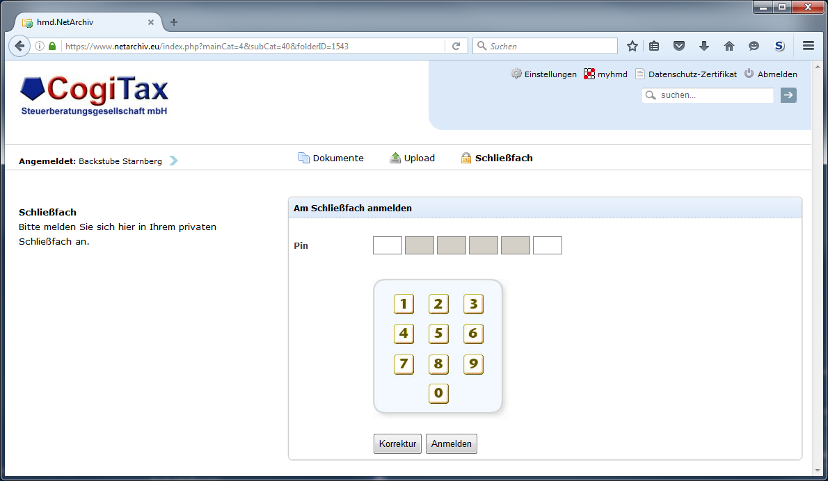 Cloudl�sungen f�r Steuerberater - Mandantenl�sungen - Rechnungswesen - Netarchiv - Schlie�fach