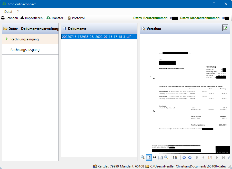 Cloudl�sungen f�r Steuerberater - Mandantenl�sungen - Rechnungswesen - Belegtransfer - Belegbilder