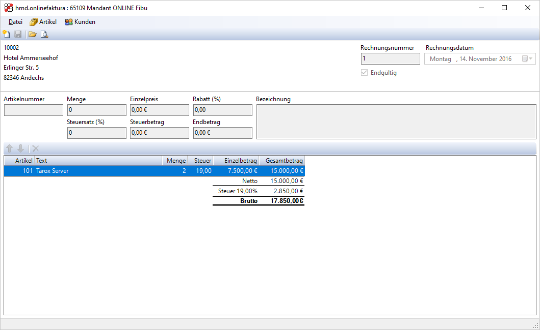 Cloudl�sungen f�r Steuerberater - Mandantenl�sungen - Rechnungswesen - Warenwirtschaft - Faktura - Ansicht